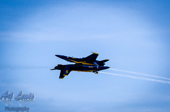 Blue Angels, F/A-18 Hornets pass